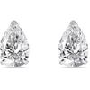 1.25Ct Pear Cut Moissanite Stud Earrings 14K White Gold Screw Back Earrings For Female's Wear Beautiful Designer Jewellery