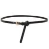 Fashion Minimalist Small Square Buckle Belt For Women With Alloy Pin Closure For Dress And Coat Accessory