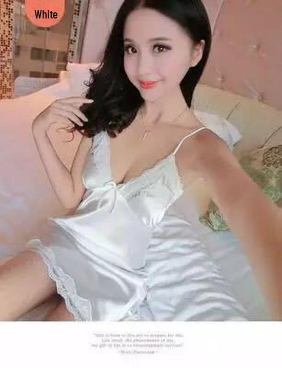 

Seductive Lace Lingerie: Multicolor Flirty Nightdress One Size