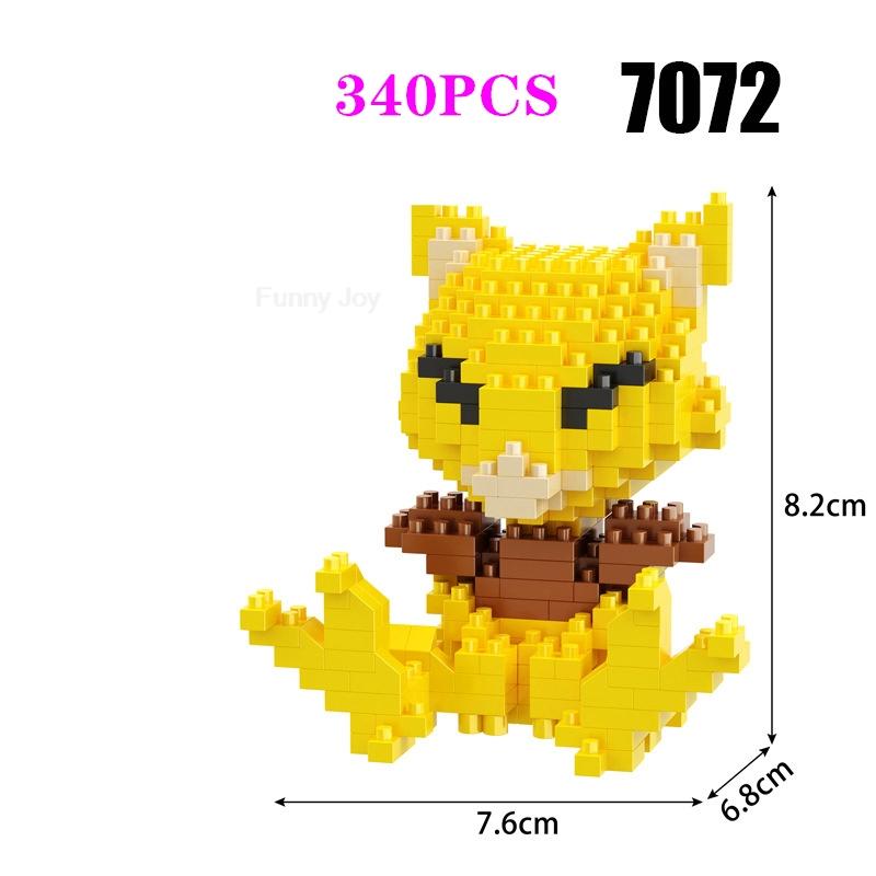 Funny Pokemon Building Blocks Assembly Anime Picachu Charizard Doll Blastoise Bulbasaur Gengar Pokémon Bricks Toy for Kid Gift