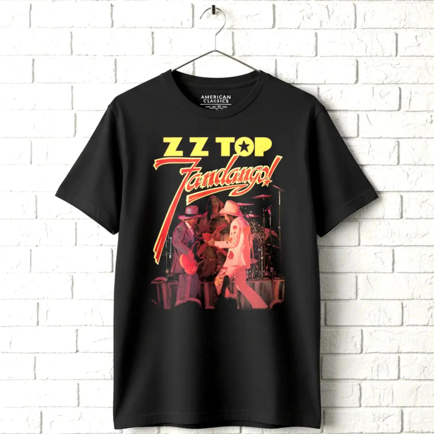 ZZ Top Fandango Обложка Альбома Live Мужская Футболка Рок-группа Музыкальный Концерт Тур Мерч XXL