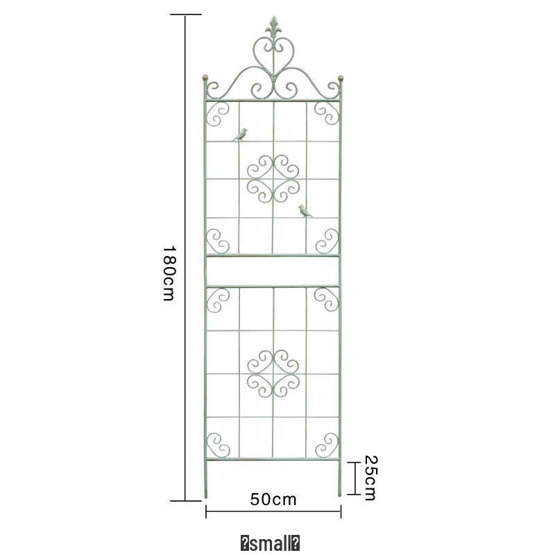 American Retro Wrought Iron Rose & Clematis Trellis for Balcony or Garden