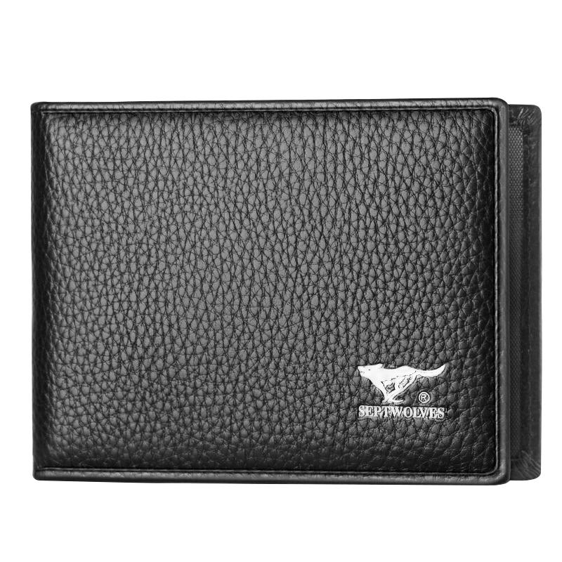 

Мужская обложка для водительских прав и карт Seven Wolves из натуральной кожи