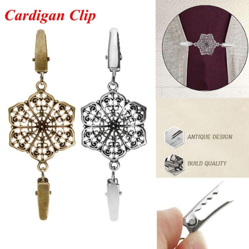 Fashion New Winter Retro Cardigan Clip Shawl Brooch Sweater Blouse Pin Duck Clip Clasps