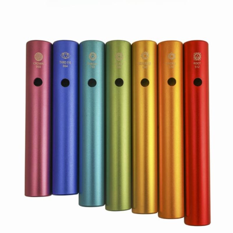 

Золотой камертон-лягушка, трубка, музыкальные инструменты, цветные колокольчики, трубка для йоги «вау-вау» красный