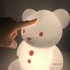 Silicone LED Light Bear Bedtime Light Blue W15 X D13 X H20cm EX-3013