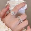 Hollowed-out Flower Ring - Women's High-end Open Finger Ring with Unique Design for The Index Finger.