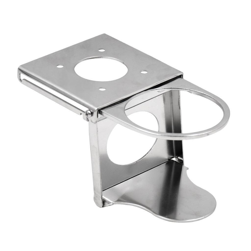 Stainless Steel Adjustable Folding Drink Holders for Marine/Boat/Caravan/Car