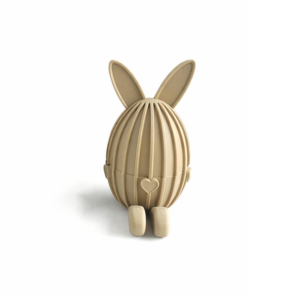 New Seated Easter Egg Gift Box PLA Cute Bunny Easter Egg Stand 3D Printed Cartoon Easter Decorations Home Decor