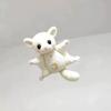 Cute White Sugar Glider Plush Toys Keychain Stuffed Animal Pendant With Moon Star Pattern Bag Backpack Surprise Holiday Gift