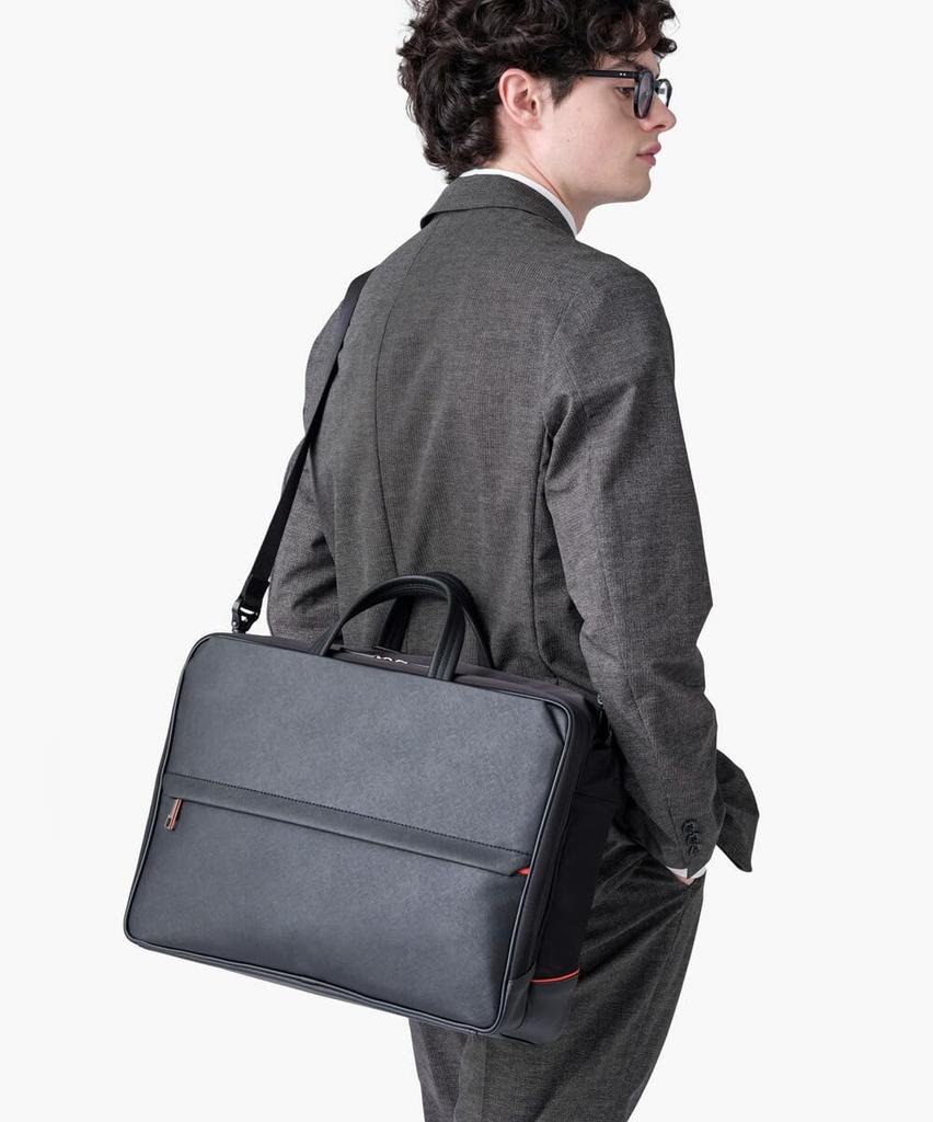 Sac à dos d'affaires ISIT Saphir II, 3-en-1, Convient aux formats B4 et PC 15,6 pouces, Serviette pour homme, Non. 937514 (Noir)