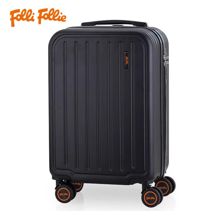Folli Follie Lightweight Fashion Vertical Stripe Luggage