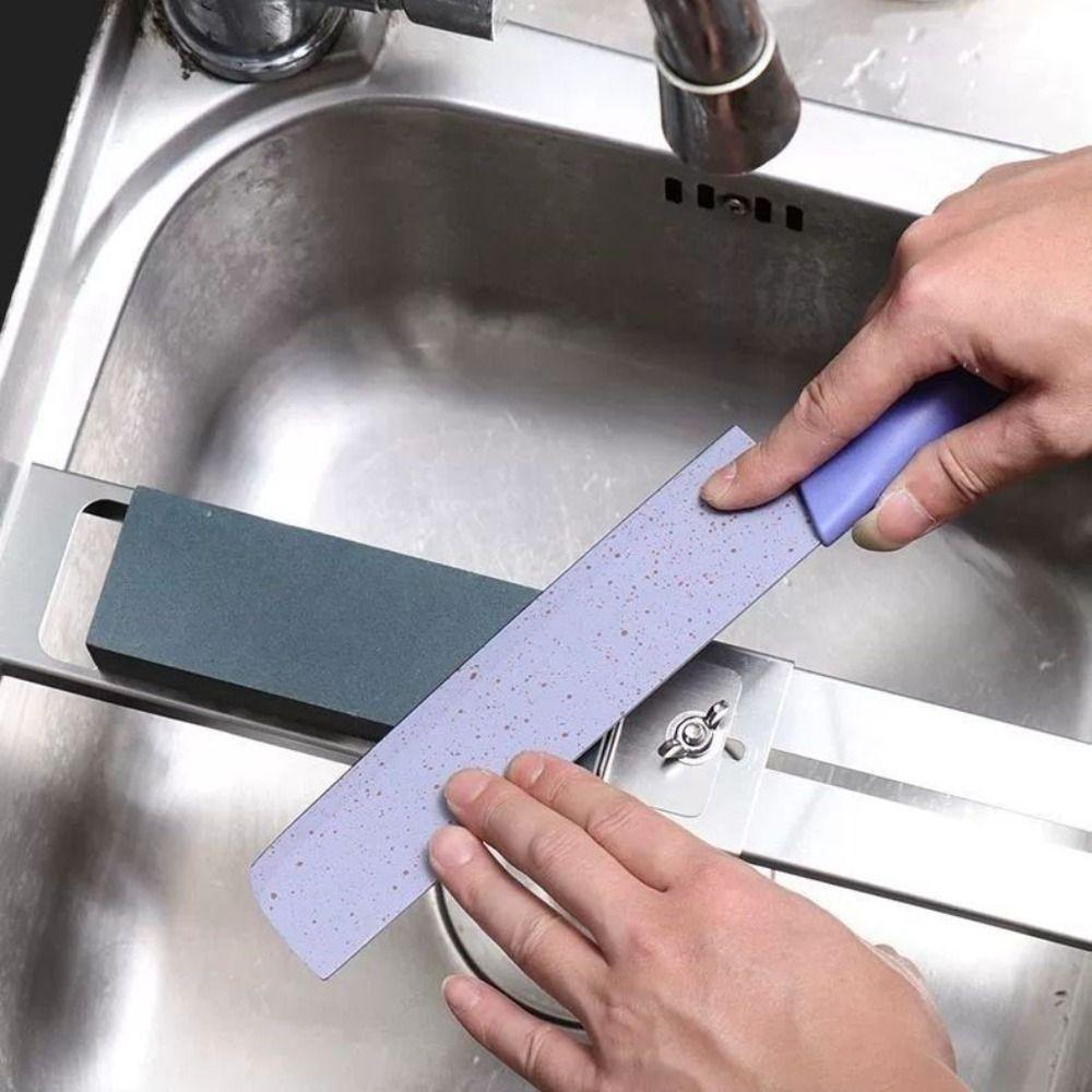 Adjustable Sink Bridge Sharpening Stone Holder Retractable Whetstone Base Vegetable Market