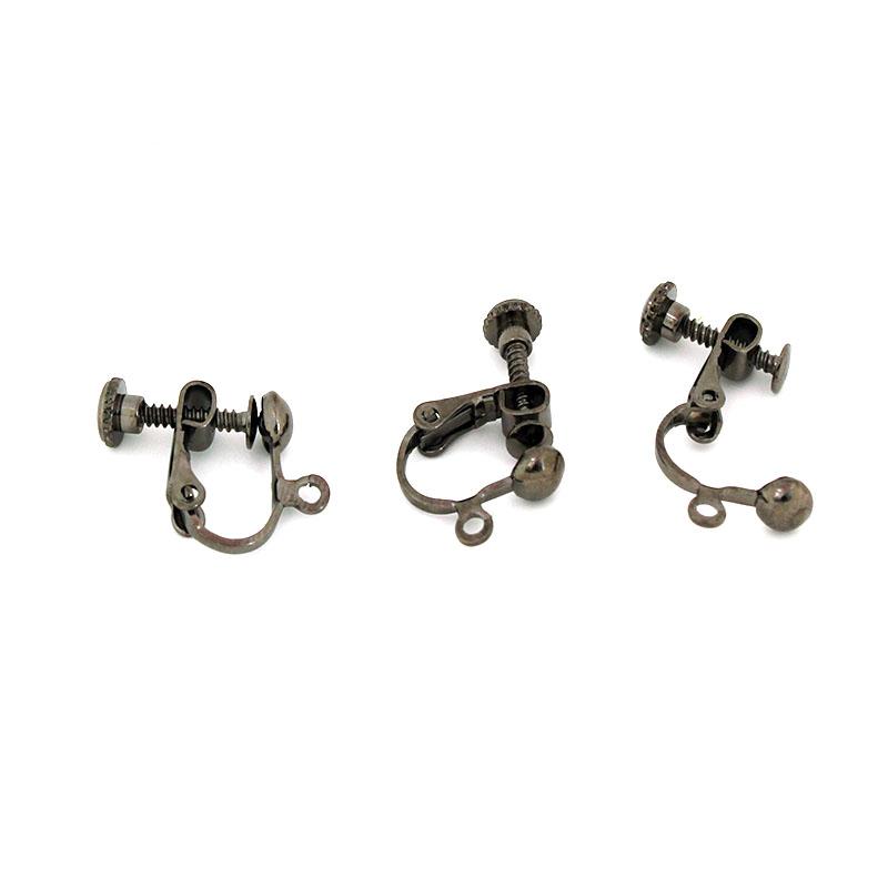 10Pcs Brass Screw Ear Clip-on Earring Converter Ear Cuffs No Piercing DIY Earring Findings Jewelry Making Supplies