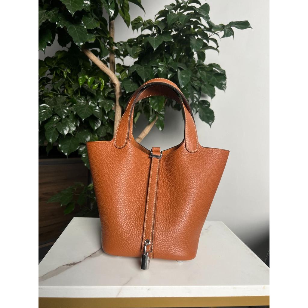 TC First Layer Cowhide Wax Thread Hand-sewn Vegetable Basket All-steel Hardware Brushed Oil Edge Handbag Craftsman Code