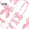 4 Sheets Bowtie Decals Blue/Pink Bow Knot Wall Stickers Peel And Stick Wall Decor Stickers for Nursery Bedroom Kids Room