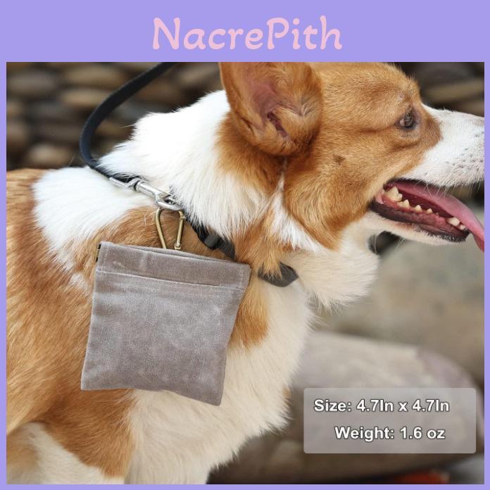 Pet Food Bag Outdoor Training Waist Pack With Canvas Material For Dog Walking And Training