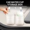 1pc Leather Car Cup Holder Storage Rack Multi Functional Storage Box Beverage Rack For Byd Atto 3 Song Han EV Tang Yuan Qin DM