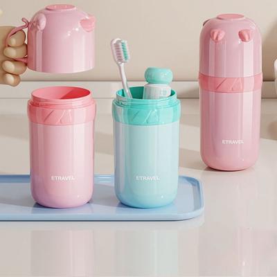 Dustproof Travel Mouthwash Cup Detachable Brushing Cup Creative Toothbrush Toothpaste Cup  Children