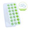 Isbitsform med lock Set Med 21 Isbitar Formar Flexibel Gummi Plast Stapelbar