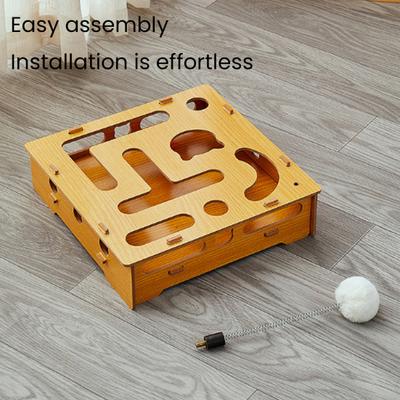 Cat Scratch Maze Box Cats Nail File 3 In 1 Enrichment Box Interactive Self-Play Cats Puzzle Toy for Indoor Cats Entertainment And Mental Stimulation