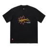 Li Ning Skateboard Series Printed Letter Crew Neck Pullover Short Sleeve T-Shirt Unisex T-Shirt Black AHSU931-1