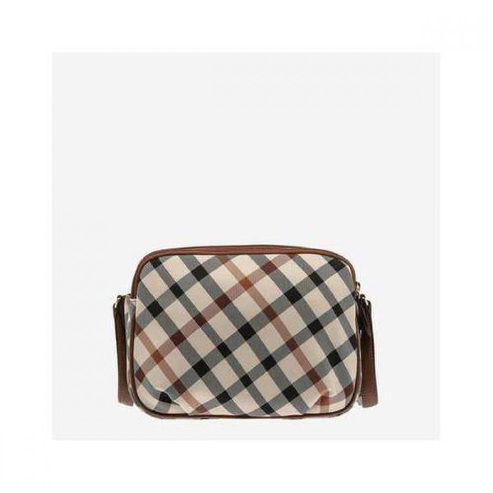 Daks Brown House Check Jacquard Crossbag Dcba0e631w2