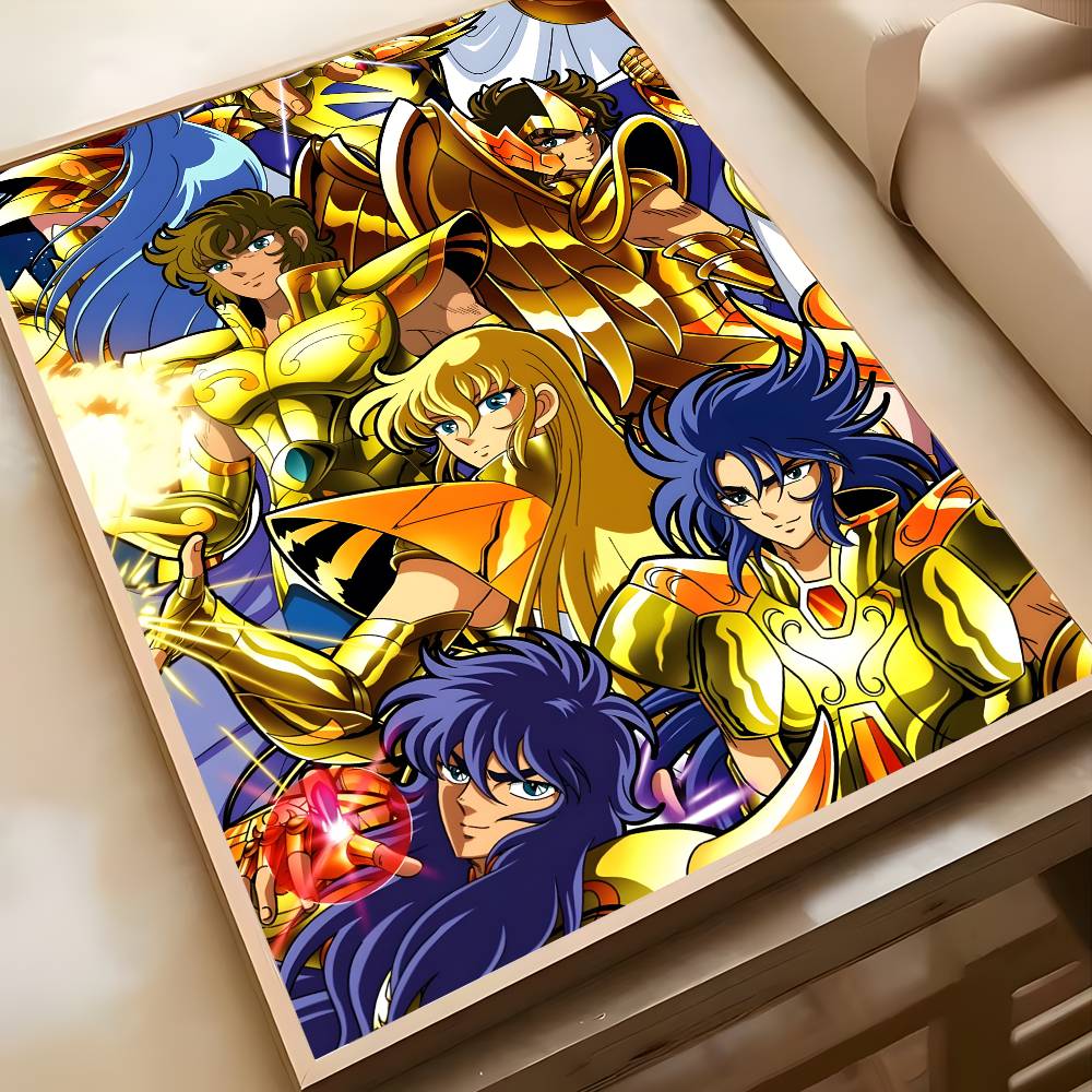 Saint Seiya Poster High-definition Art Sticker Self Adhesive Waterproof Home Decoration