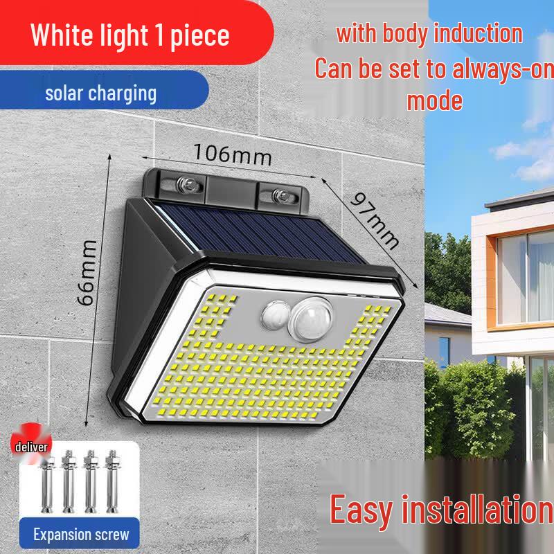 Solar Outdoor Wall Light with Motion Sensor