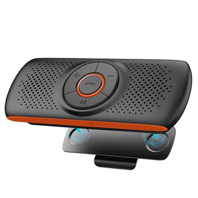 Portable Wireless Car Bluetooth Supports Music GPS and LINE Loud Auto Magnetic Sun Visor Clip for and Office Use Speaker, Hands-Free, Built-in