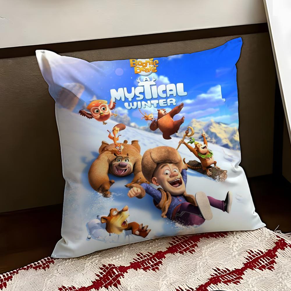 BBoonie BBears Cushion Cover Reversible Soft Durable Pillow Cover Home Car MultiScene Use for Daily Comfort