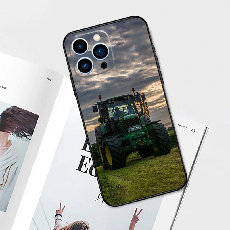 Farm Vehicle Tractor Case For iPhone 17 Pro Max 14 13 12 11 15 16 Pro Max mini 15 Plus 16e 17 Air Phone Cover