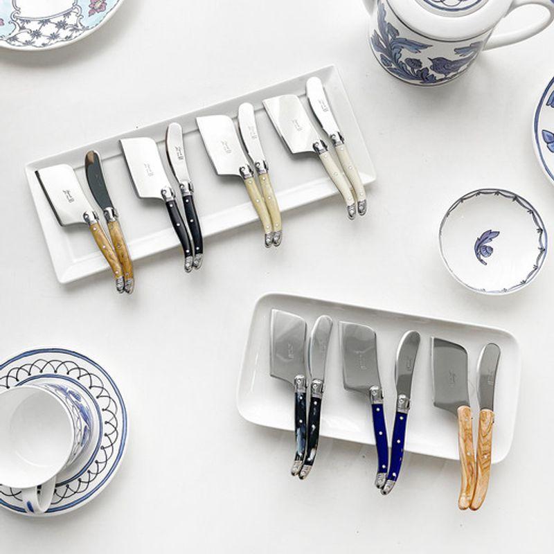 LAGUIOLE Janneron Laguiole Olive Butter Knife + Cheese Cutter Set