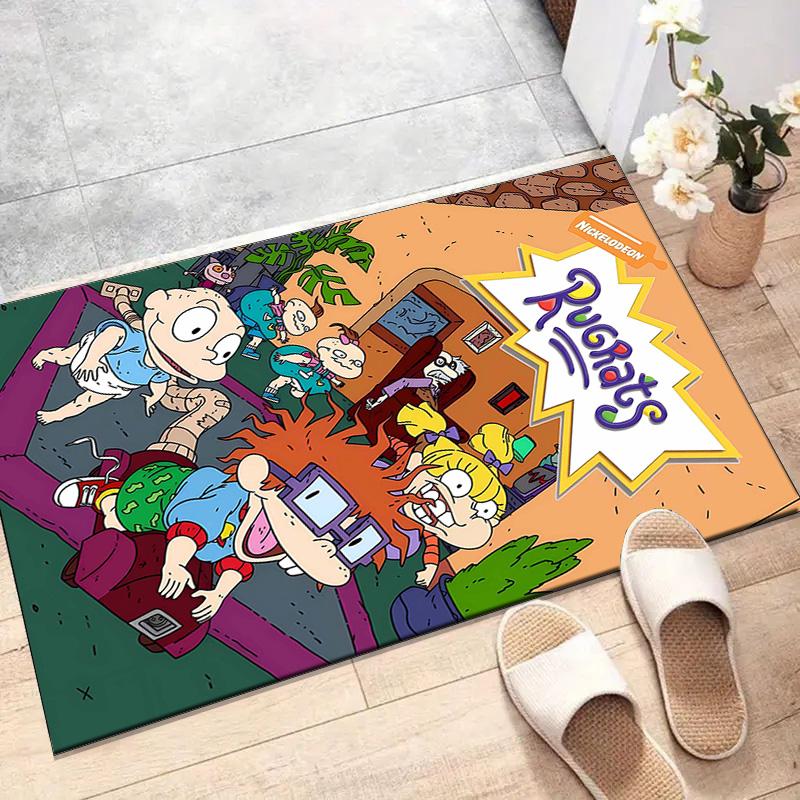 1pc Rugrats In Paris2 Design Printed Area Rug Carpet for Bedroom Living Room Home Decor Rugs Mat Non Slip Mat Rug for Bedside