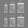 10 Pcs Rectangle Clear Flower Packaging Bags Plastic Flower Bouquet Gift Bags  Festival