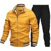 Sports Casual Jacket Set Men's Autumn Sports Solid Color Jacket Men's Trousers