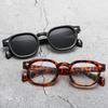 New sunglasses uv anti-ultraviolet women's and men's retro flat glasses round frame European and American sunglasses