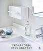 Yamazaki Tower Moisturizing Tissue Thick Tissue W26 X D13 X Model 3901 Case, White, Compatible, Approx. H10cm,