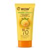 WOW Skin Science Japanese Yuzu + Vitamin C with 5 Ceramides Dewy Bright Sunscreen Gel | SPF 70 PA++++ 500x Vitamin C | Quick Absorption | No White
