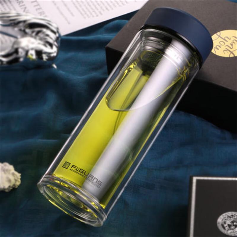 Fuguang Double-Layer Glass Tea Infuser Bottle 350ml