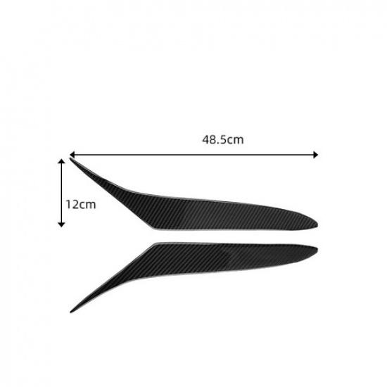 Carbon Fiber Headlight Eyelid Eyebrow Cover Trim For Mazda RX-8 2004-2008