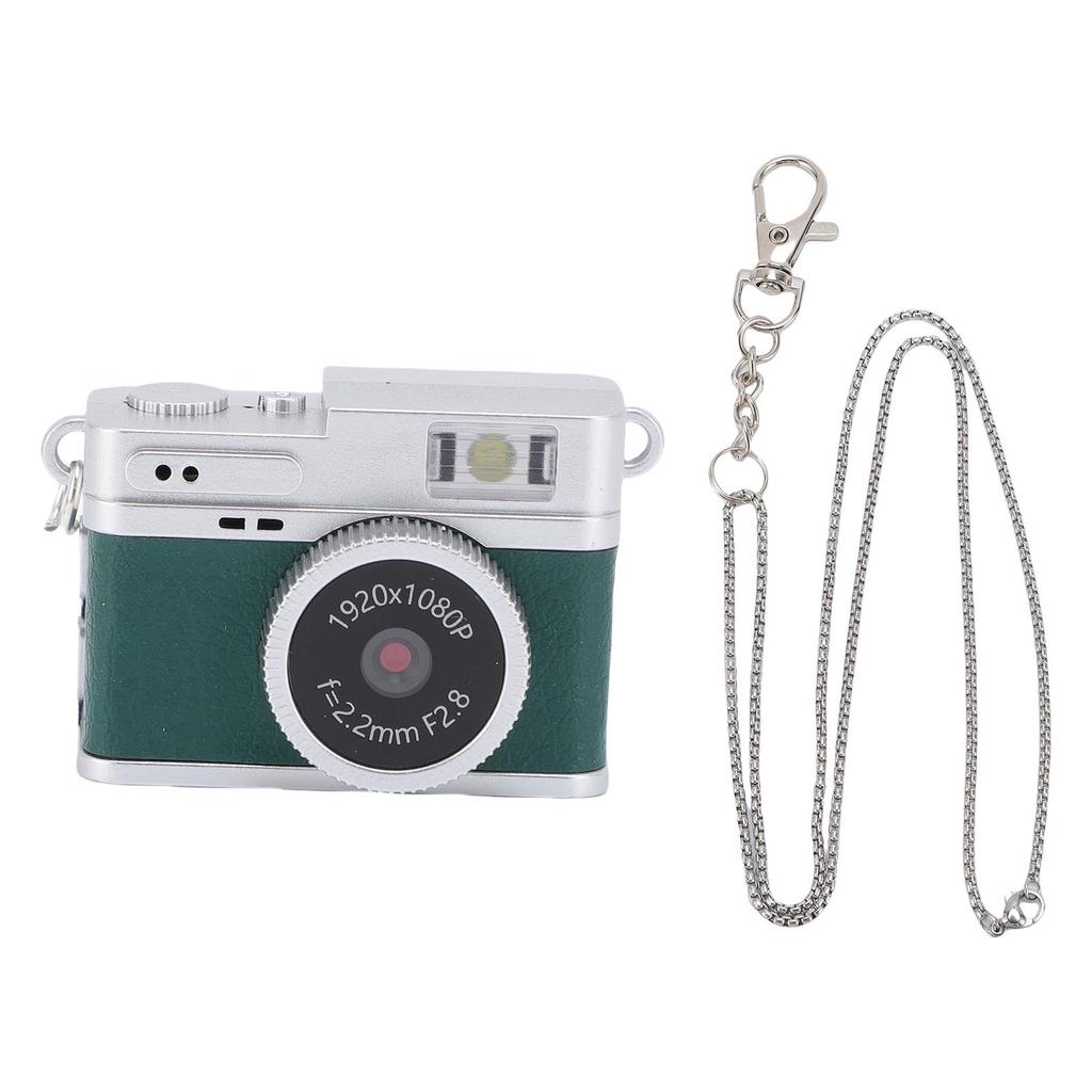 Small Keychain Camera 160 Degree Lens Built in LED Flash 0.96 Inch Color Screen 1080P 2MP Keychain Video Recorder for Travel