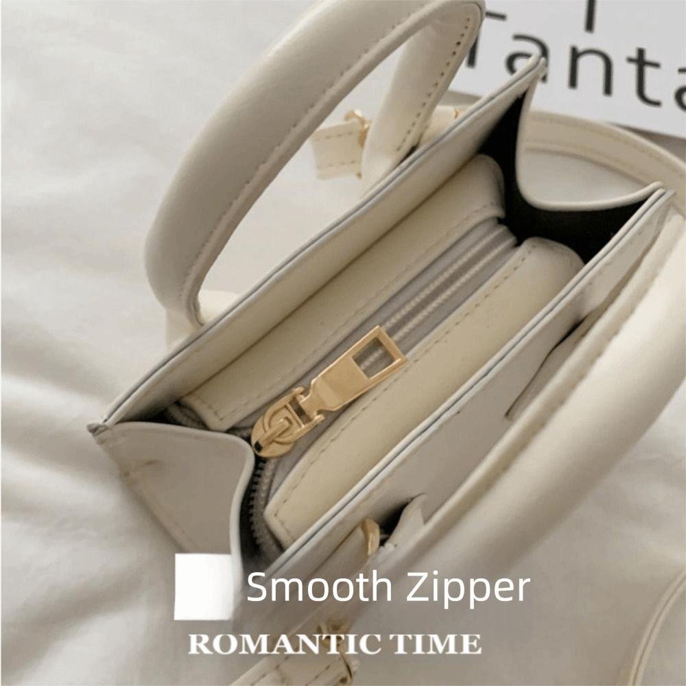 PU Leather Small Square Bag Minimalist Women's Crossbody Bag Mini Handbag  Literary Crowds