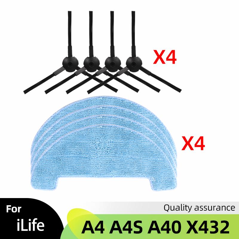 For Chuwi iLife A4 A4S A40 Polaris PVCR 0726 0826 0926 Side Main Brush Cover Hepa Filter Strainer Mop Spare Accessories