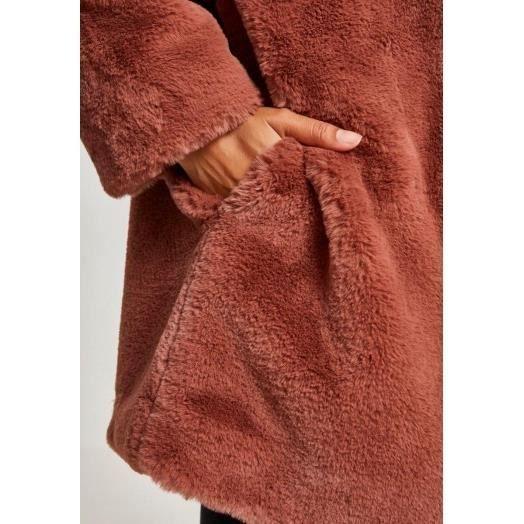 Manteau en peluche TEDDY COAT - Rose - L