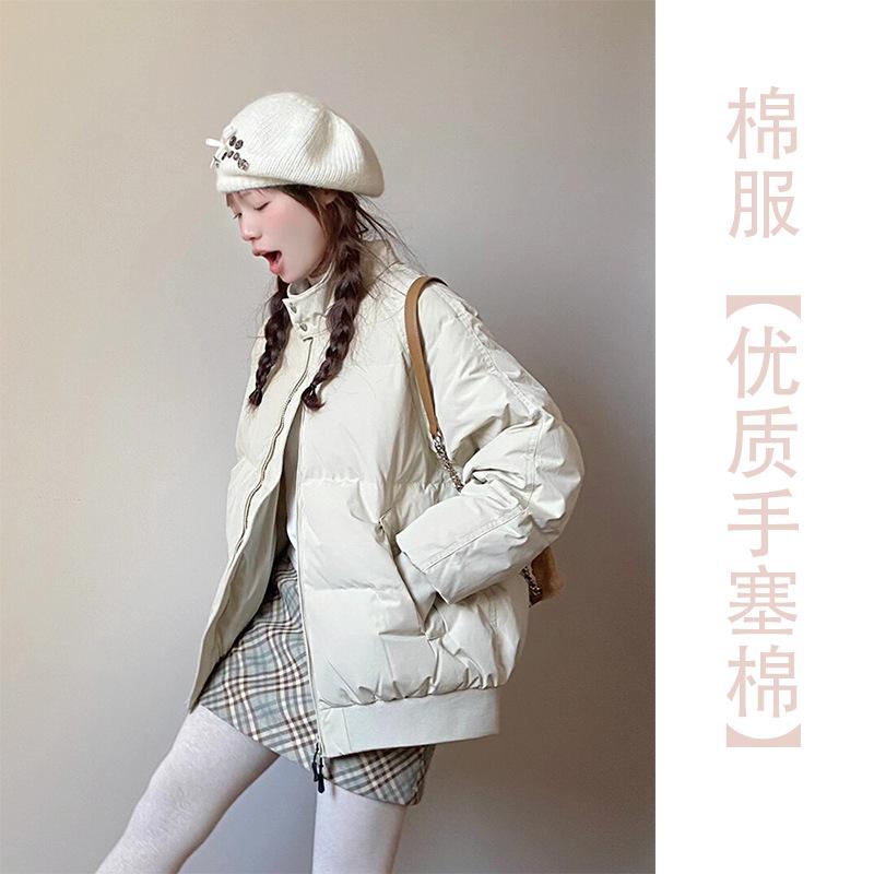 Fashion down jacket for women's autumn and winter 2024 new model feels super good-looking, small man with velvet super thick jacket
