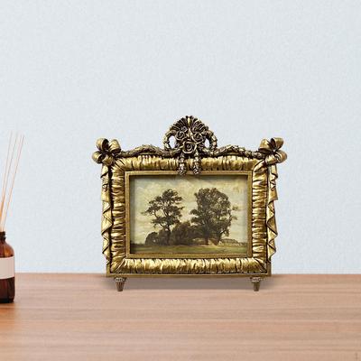 Rectangle Photo Frame Ornate Picture Holder Display Tabletop Wall
