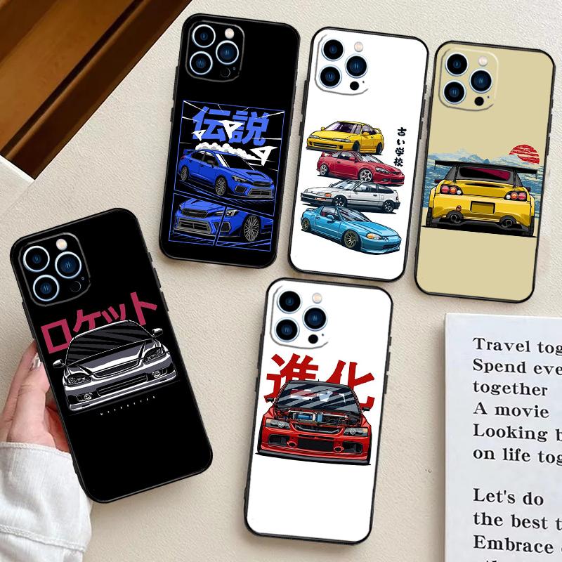 Sports Car JDM Drift Phone Case For Samsung Galaxy S25 S24 S23 S22 S21 S20 Ultra S9 S10 Plus S25 FE Back Cover