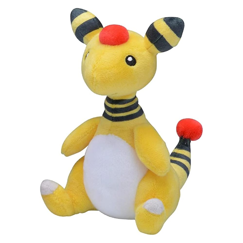 Pokmon Center Original Pokmon Fit Ampharos Plush Toy 16.5x15x10.5 cm