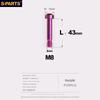 S-Parts Titanium Alloy M8 Special Bicycle Screws, Shock Absorber Screws, Multi-Color Bicycle Accessories Screws